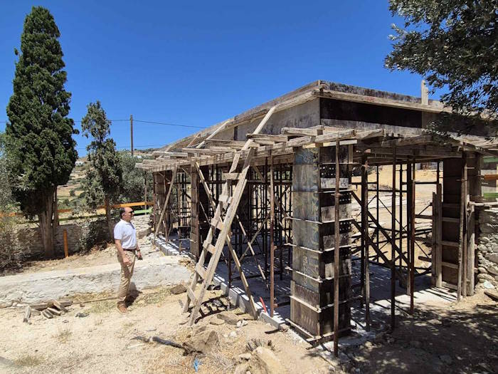 Επίσκεψη Mπιζά στα έργα της Δημοτικής Κοινότητας Αγκαιριάς