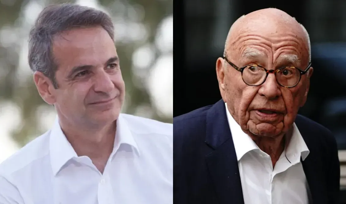 Μητσοτάκης και Μέρντοχ δείπνησαν σε ψαροταβέρνα της Τήνου