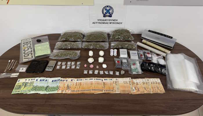 Συνελήφθη 39χρονος αλλοδαπός για διακίνηση ναρκωτικών στη Μύκονο
