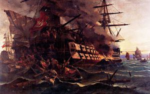 Σαν σήμερα: 28 Οκτωβρίου 1822 – Πυρπόληση τουρκικού δίκροτου στην Τένεδο από τον Κανάρη