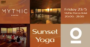 4th Paros Way: Μοναδικό Sunset Yoga μάθημα στο Somana Flo Studio του Mythic Paros