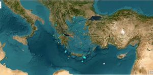 Ισχυρός σεισμός 5,7 βαθμών της κλίμακας Ρίχτερ νοτιοδυτικά του Γούδουρα Λασιθίου