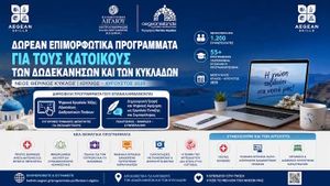 Μεγάλη συμμετοχή στα προγράμματα Aegean Skills τον Ιούλιο