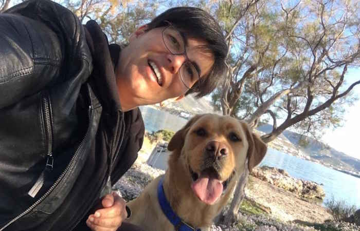 Η Κατερίνα Δαφερέρα, υποψήφια με τον Κώστα Μπιζά