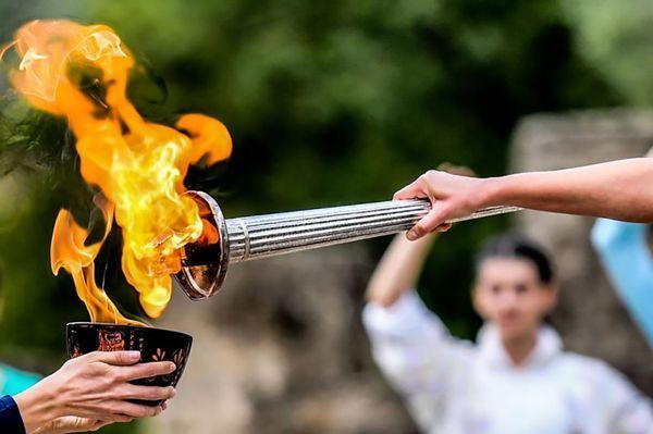 Η πορεία της Ολυμπιακής Φλόγας στην Πάρο, στις 19 Απριλίου