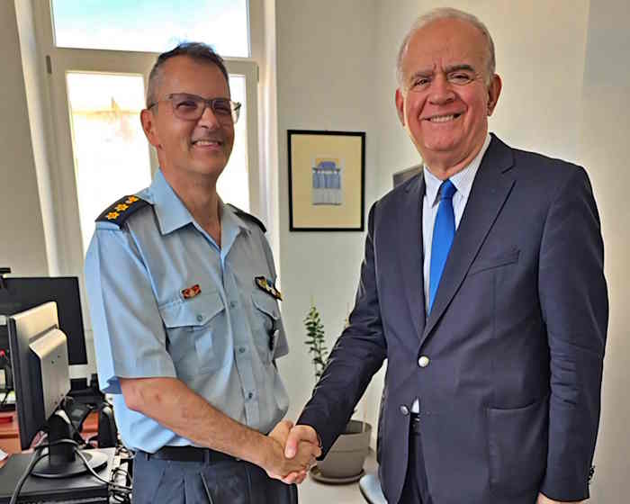 Συνάντηση του Προέδρου της Ένωσης Αξιωματικών Ν. Αιγαίου με τον Υφυπουργό Προστασίας του Πολίτη
